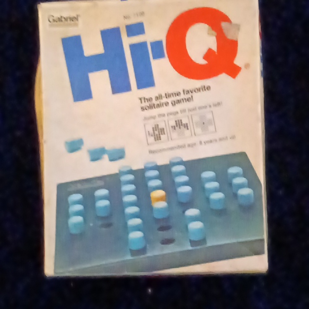 Vintage Hi-Q Solitaire Game by Gabriel - No. 7120 - circa 1968